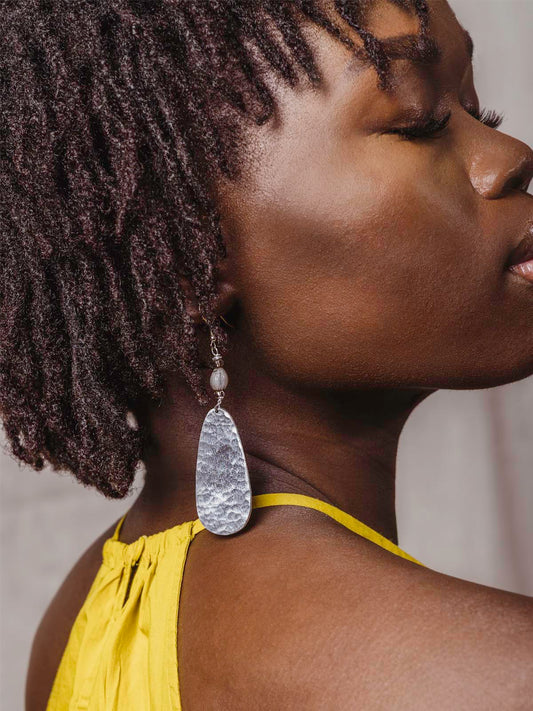 Hammered Aluminum Earrings
