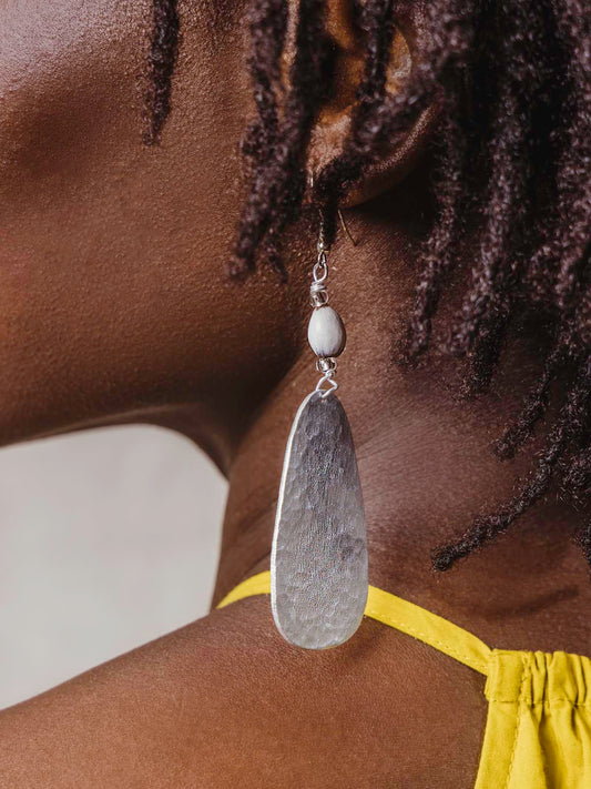 Hammered Aluminum Earrings