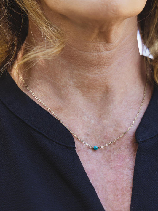 Turquoise Bead Necklace