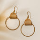 Circle of Hope Brass Earrings