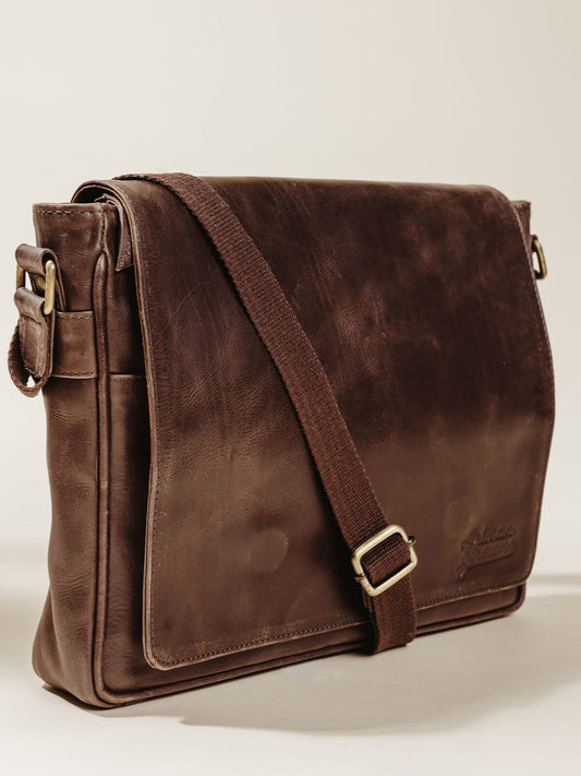 Leather Farmaan Satchel