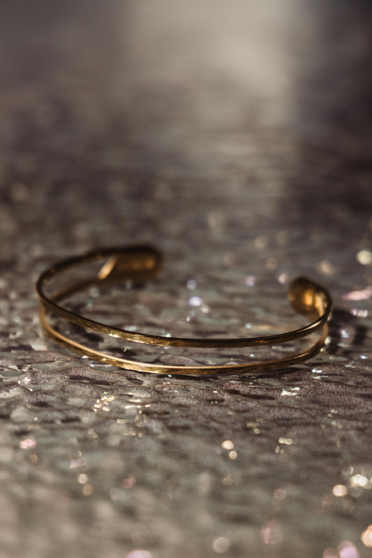 Faith Like a Mustard Seed Gold Cuff Bracelet
