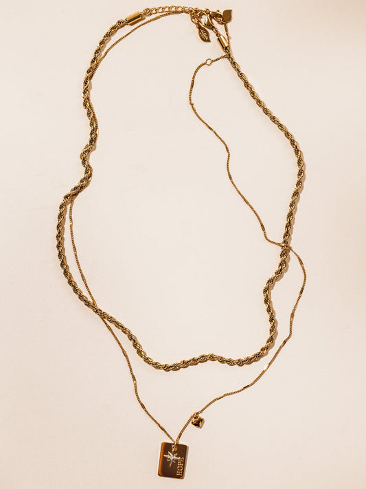 Hope Statement Necklace Set
