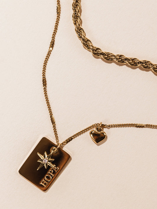 Hope Statement Necklace Set
