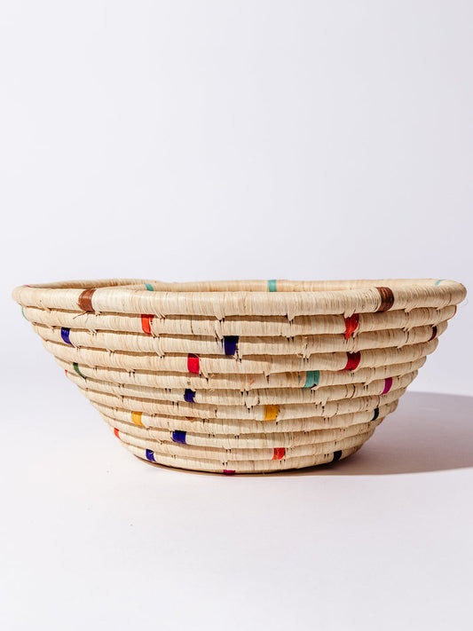 Faith Woven Basket- Confetti