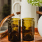 Lina Drinking Glasses- Amber