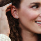 Clean Heart Silver Stud Earrings