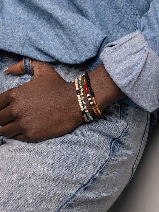 Sojo Colorful Beaded Bracelet Set