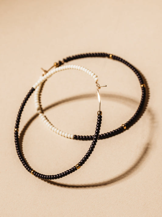 Cafe Hoop Earrings