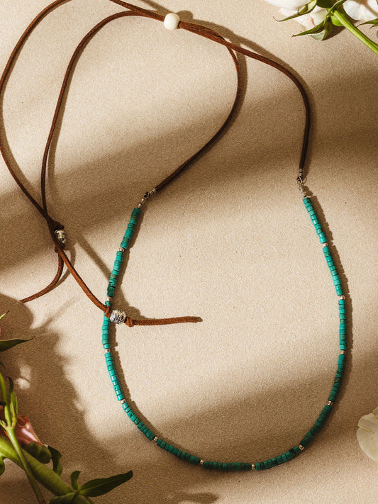 Panzom Turquoise Beaded Necklace