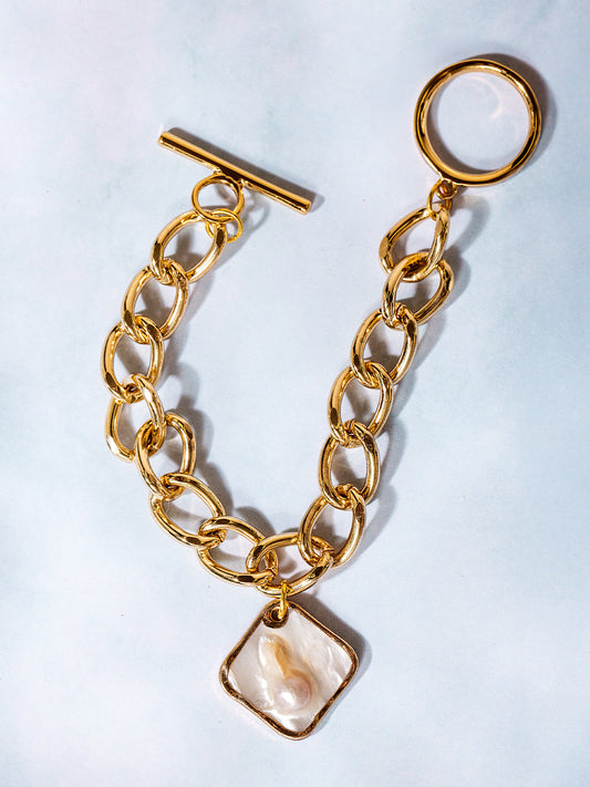 Awaken Pearl Chain Bracelet