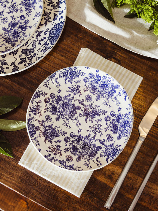 Small Blue Floral Plate
