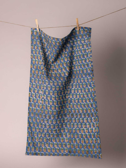 Traditional Blooms Tea Towel