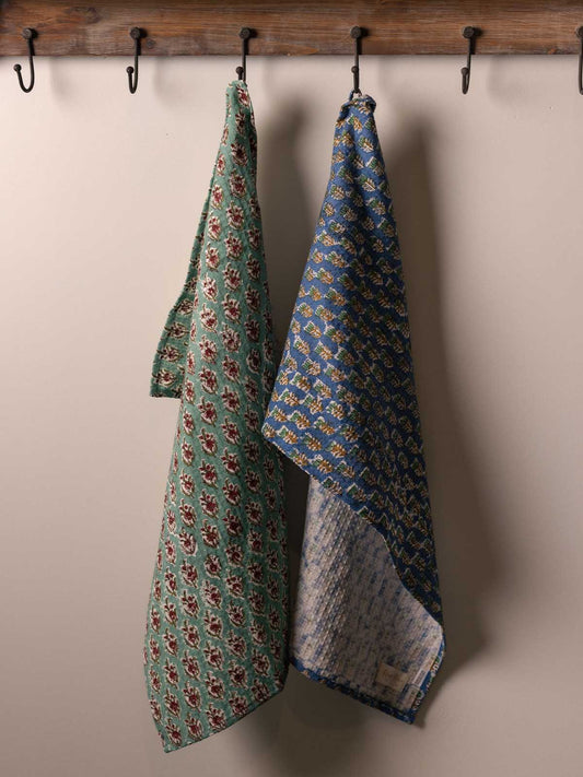 Traditional Blooms Tea Towel