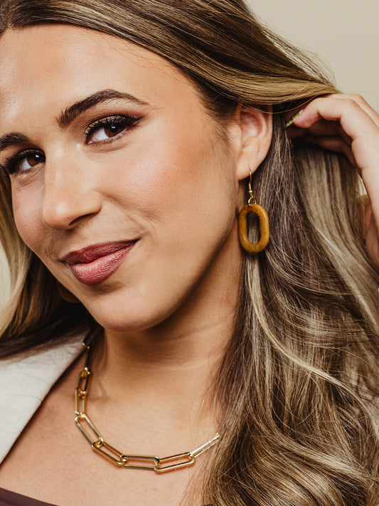 Geometric Circle Earrings
