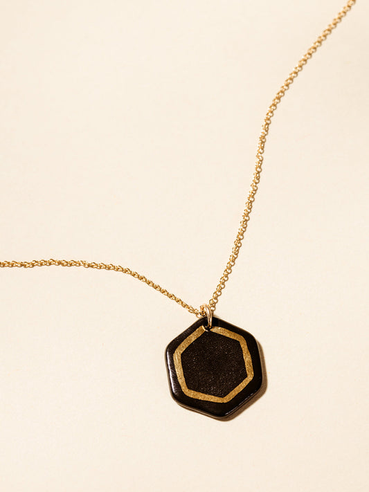 Robin Hexagon Necklace