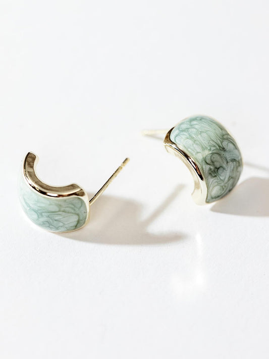 Ripple Huggie Earrings
