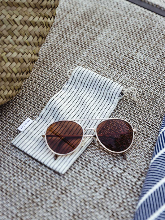Handloomed Cotton Sunglass Pouch