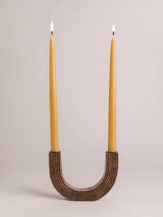 Arc Wooden Candle Holder